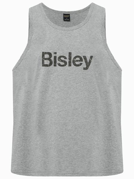 Bisley Mens Cotton Logo Singlet - BKS063