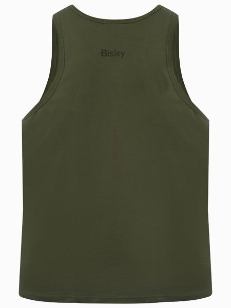 Bisley Mens Cotton Logo Singlet - BKS063