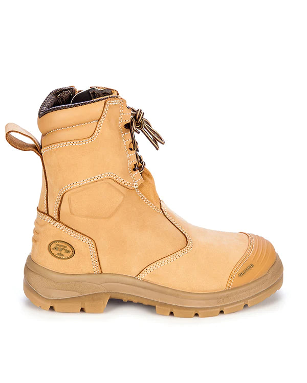 Oliver 8 Inch Zip Lace Safety Boot Scuff - 55385
