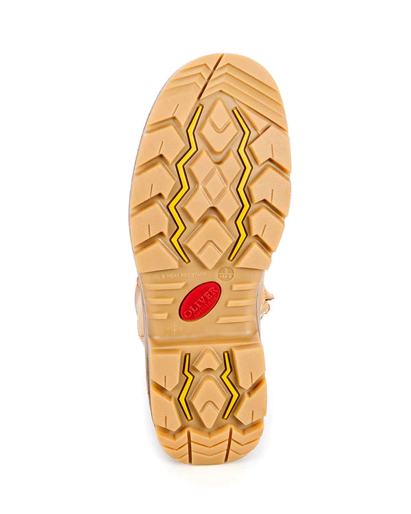 Oliver 8 Inch Zip Lace Safety Boot Scuff - 55385
