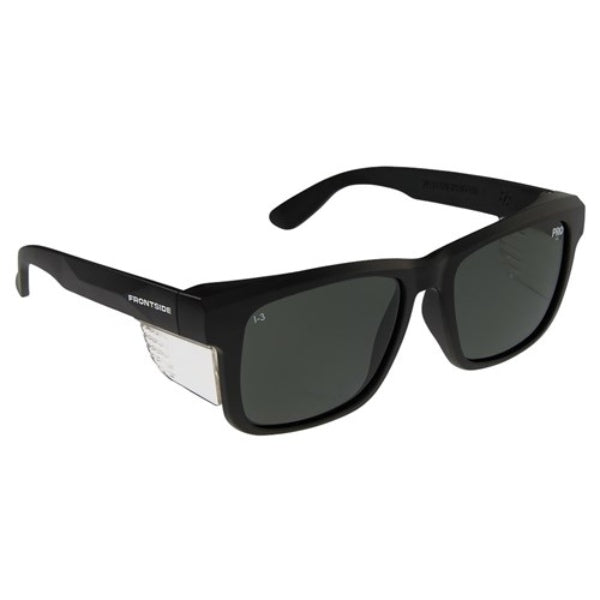 Frontside Safety Glasses Polarised Smoke Lens/Black Frame - 6512BK