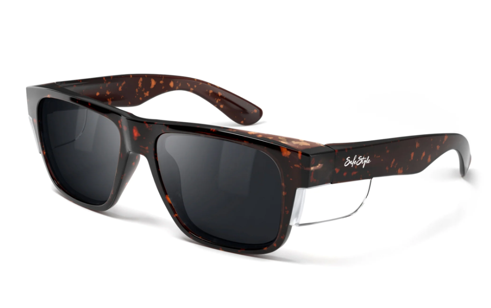 SafeStyle Fusions Matte Brown Tort Frame Brown Polarised Lens