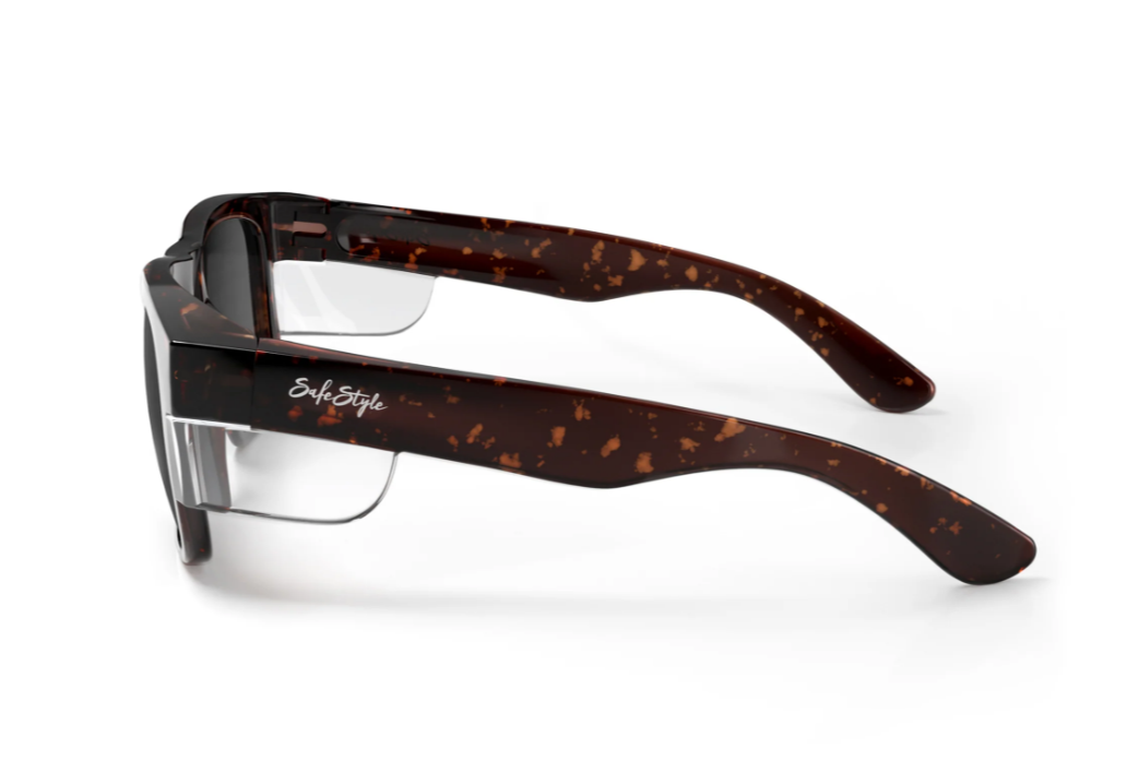 SafeStyle Fusions Matte Brown Tort Frame Brown Polarised Lens