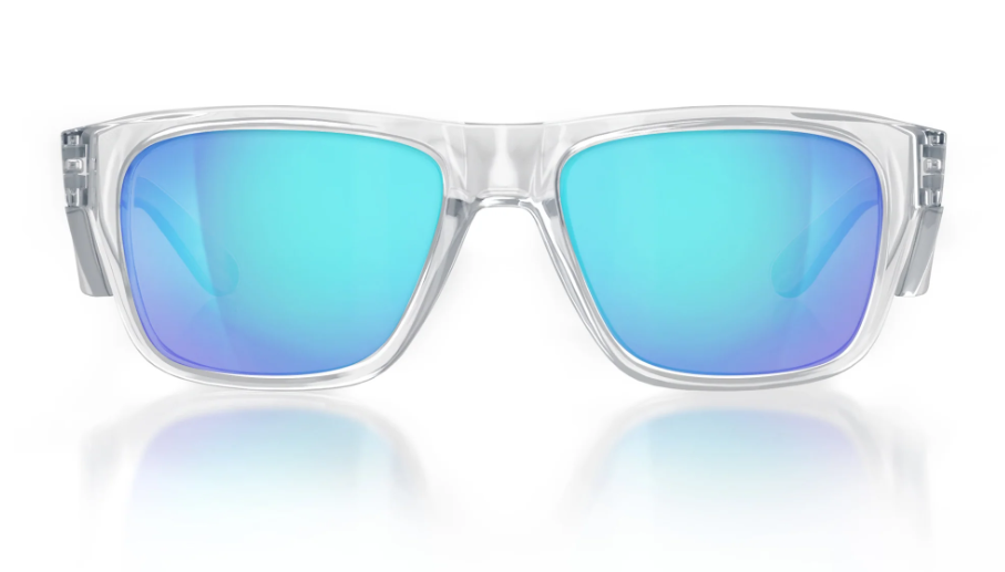 SafeStyle Fusions Clear Frame/Mirror Blue Polarised UV400