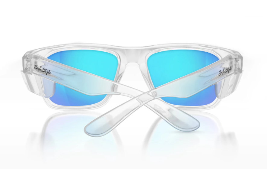 SafeStyle Fusions Clear Frame/Mirror Blue Polarised UV400