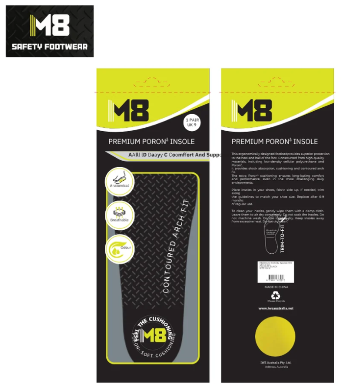 M8 Poron Inner Sole
