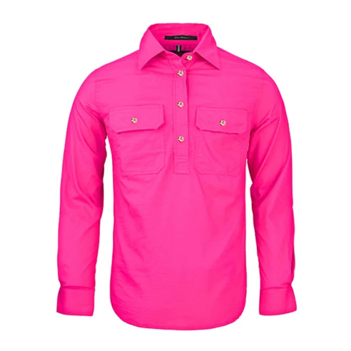 Pilbara Ladies C/Front L/S Shirt - RM300CF