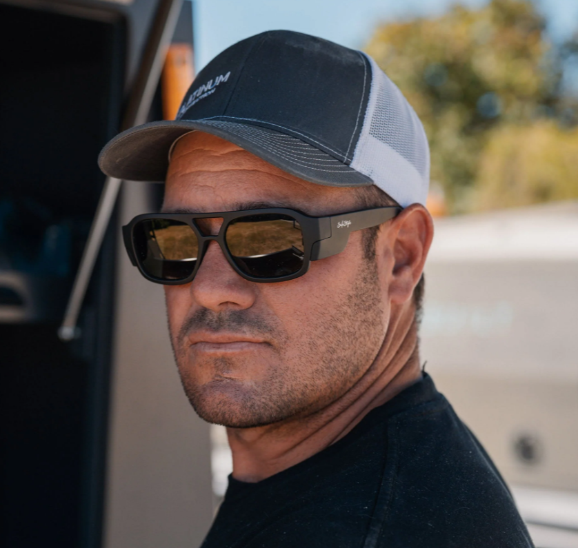 SafeStyle Skylines Matte Black Frame Grey Polarised Lens