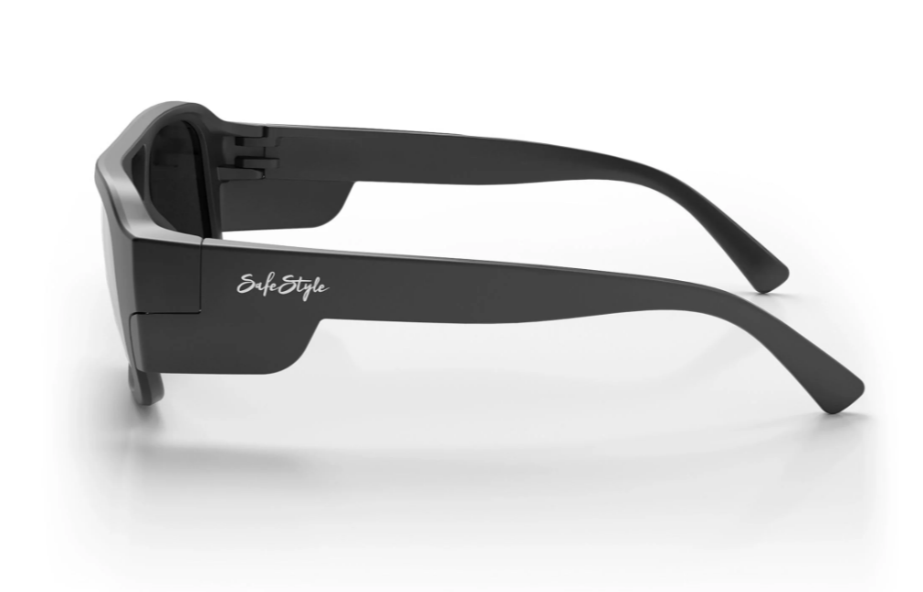 SafeStyle Skylines Matte Black Frame Grey Polarised Lens