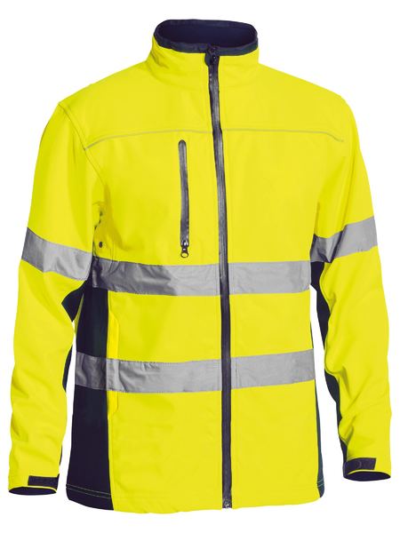 Bisley Taped HiVis Soft Shell Jacket - BJ6059T