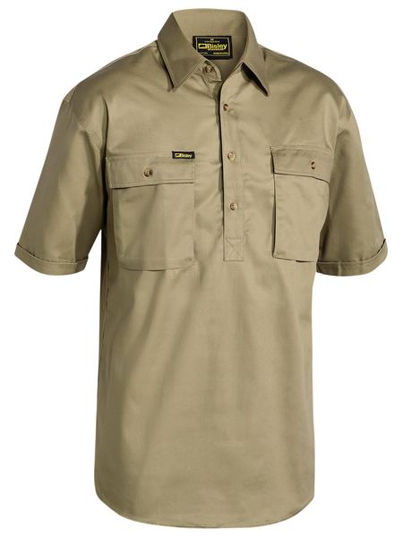 Bisley Closed Front Cotton Drill S/S Shirt - BSC1433