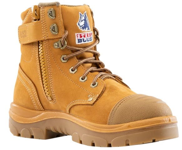 Steel Blue Argyle Zip/Lace Safety Boot + Scuff - 312652