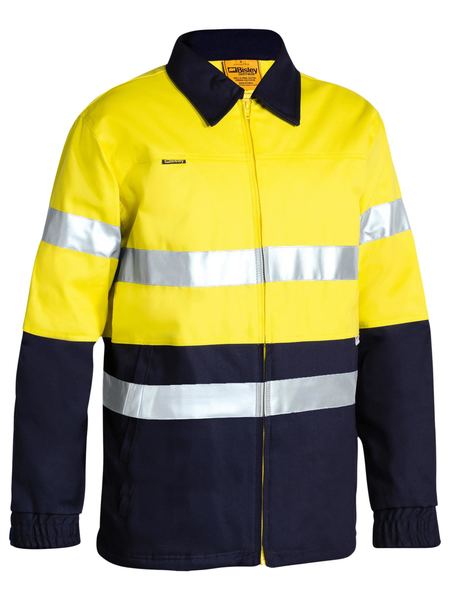 Bisley Taped HiVis Drill Jacket - BK6710T