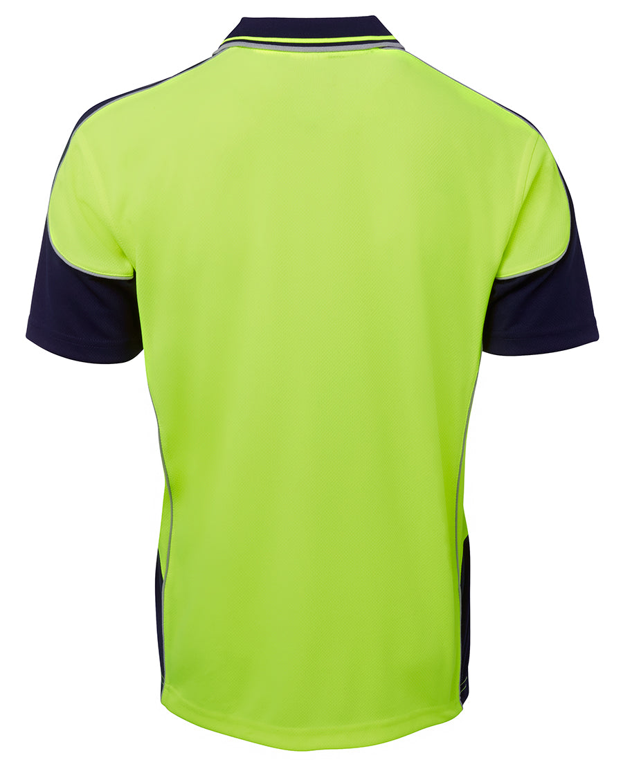 JBs HiVis Contrast Piping Polo - 6HCP4