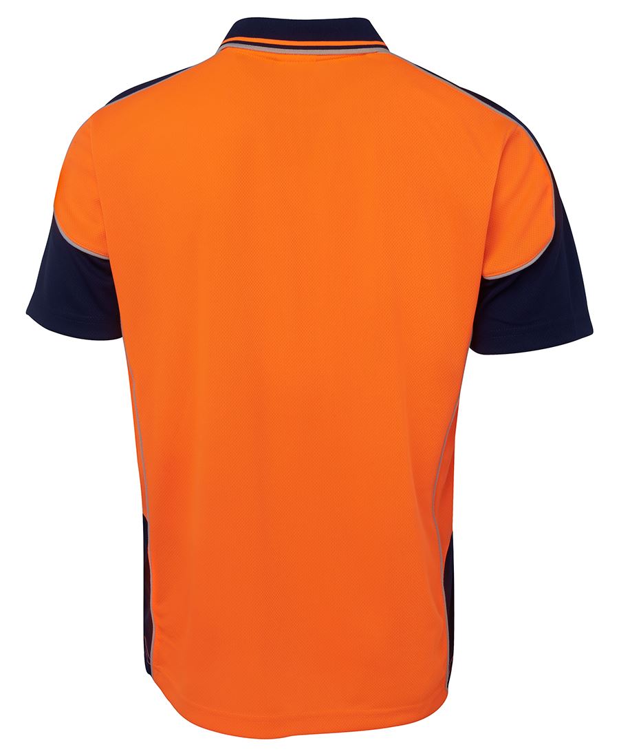 JBs HiVis Contrast Piping Polo - 6HCP4