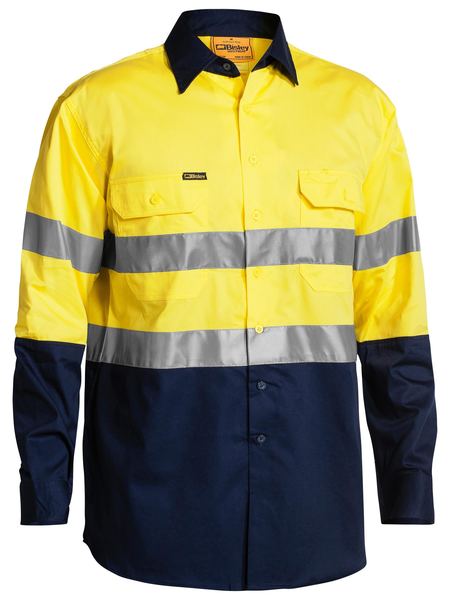 Bisley HiVis Taped Cool Lightweight L/S Shirt - BS6896