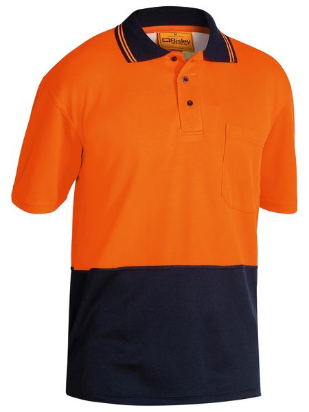 Bisley HiVis Cotton Back S/S Polo - BK1234