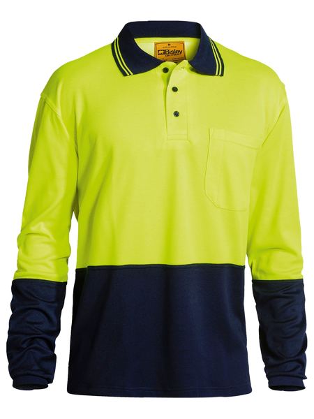 Bisley HiVis Cotton Back L/S Polo - BK6234