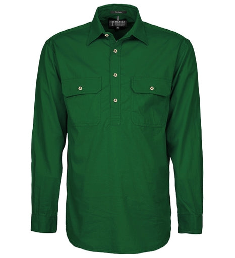 Pilbara Mens Cotton C/Front L/S Shirt - RM200CF