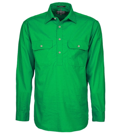 Pilbara Mens Cotton C/Front L/S Shirt - RM200CF