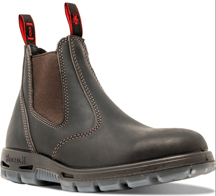 Redback Bobcat Elastic Sided Oil Kip Safety Boot - USBOK