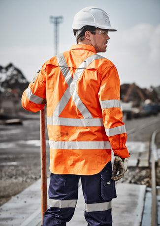 SYZMIK HiVis X-Back Taped L/S Shirt - ZW690