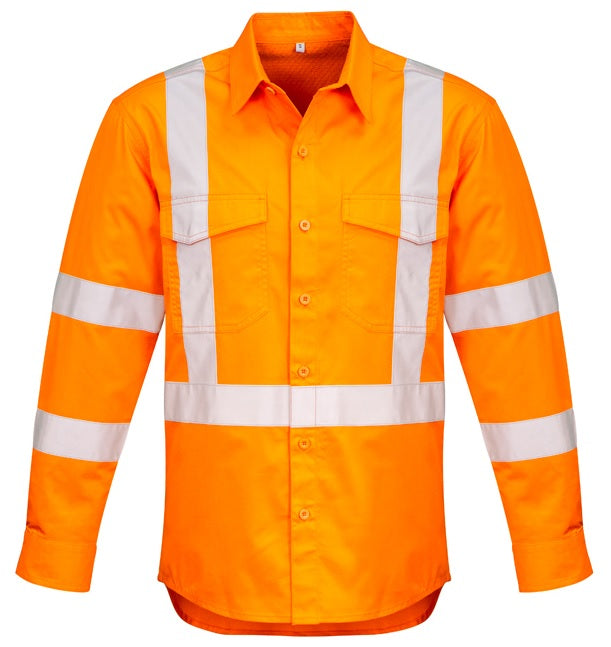 SYZMIK HiVis X-Back Taped L/S Shirt - ZW690