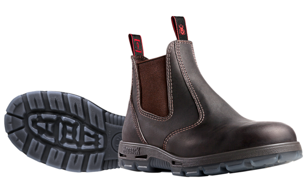 Redback Bobcat Elastic Sided Oil Kip Safety Boot - USBOK